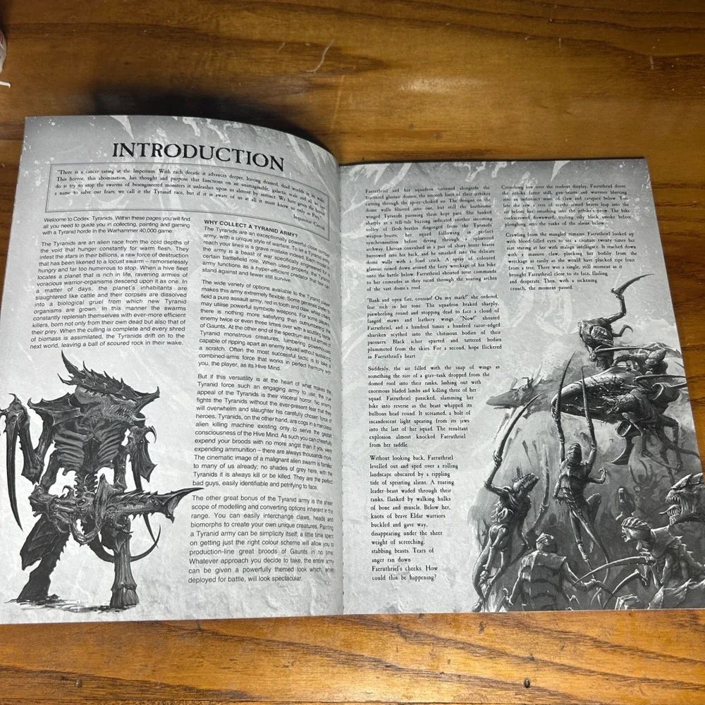Games Workshop Warhammer 40000 Tyranids Codex galaxy alien history Lore
